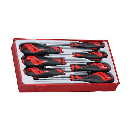Teng Tools 7 Piece Flat, PH & PZ Type Screwdriver Set TT917N